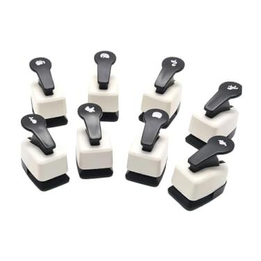 Imagem de CarpNettore 8 peças de furadores de papel para artesanato, com diferentes formatos, para confecção de cartões.