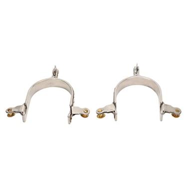 Imagem de Generic Esporas de Cavalo Esculpidas Em Aço Inoxidável, Esporas de Engrenagem Rotativas para Uso Equestre, Homens, Mulheres, Cowboys Ocidentais, 2 Pares para Entusiastas de Equitação