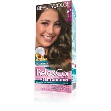 Imagem de Coloração Kit Bela&cor Sem Amônia 6.0 Louro Escuro - Beautycolor