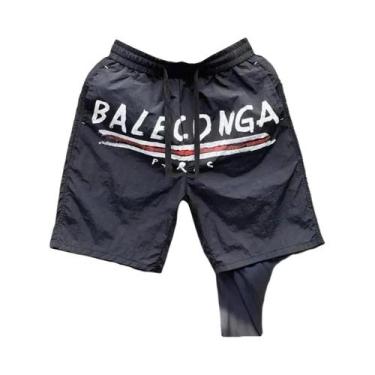 Imagem de Bermudas Casuais Masculinas De Verão Respiráveis E De Secagem Rápida C