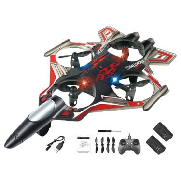 Imagem de Kokiya Avião de controle remoto RC com giro de 360°, para, helicóptero de a jato, ideal para adolescentes, adultos e crianças, presente, Bateria Vermelha 2