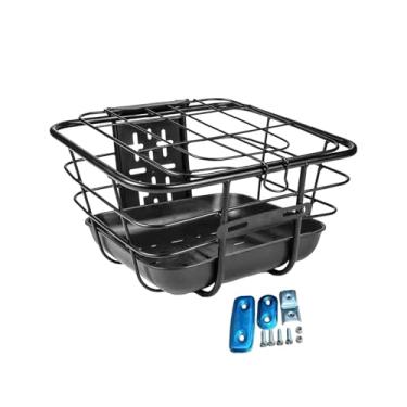 Imagem de Colaxi Cesta dianteira para bicicleta elétrica, cesto decorativo para bicicleta, suporte de carga versátil para bicicleta, cesto para ciclismo ao ar livre.