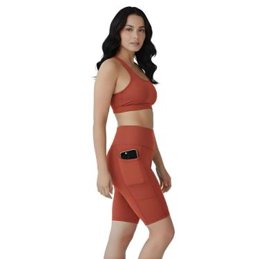 Imagem de Bermuda Fitness Feminina Com Bolsos Laterais-Feminino