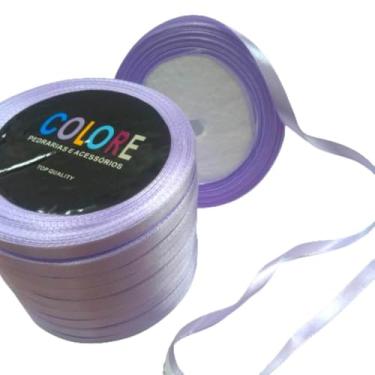 Imagem de Fita de Cetim 7mm 10 Rolos com 225 metros Decorativa