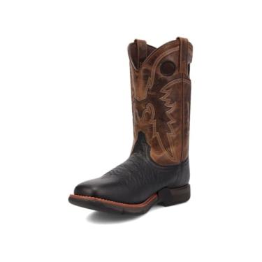 Imagem de Laredo Bota masculina de liga ocidental, preta/bronzeada, 13 GG, Preto/bronze, 13 X-Wide