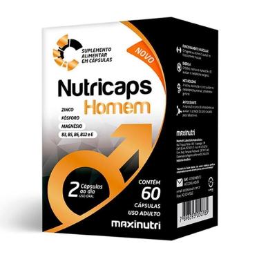 Imagem de Nutricaps Homem Vitaminico Zinco 60 Capsulas Maxinutri-Unissex