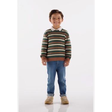 Imagem de Blusão Infantil em Tricot Listrado Up Baby-Masculino