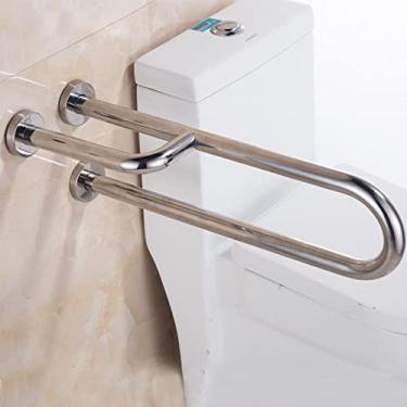 Imagem de HDVLXZLY Barras de apoio para deficientes, barra de apoio para banheiro, barra de apoio de vaso sanitário de 60 cm, barras de apoio para deficientes, suporte de banheiro para idosos deficientes