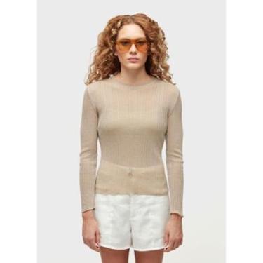 Imagem de Blusa tricot rayon ouro OSKLEN-Feminino