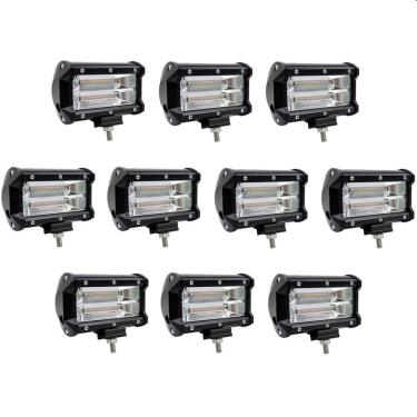 Imagem de 10 Farol De Milha Led 10~30V 6000K 6480Lm 72W 24 Leds X 3W Vpl-7343 -1005
