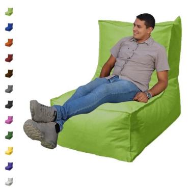 Imagem de Puff poltrona material sintético cheio almofadão gigante - Mecadão dos