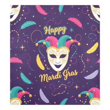 Imagem de Blueangle Máscara de carnaval para máquina de lavar louça, capa frontal para lava-louças, adesivos de eletrodomésticos, adesivos de eletrodomésticos, adesivo magnético decorativo de 58,4 cm C x 66 cm