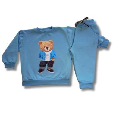 Imagem de Conjunto Infantil de Moletom Flanelado Bebê Unissex - Timiliki Baby We