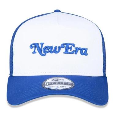 Imagem de BONÉ NEW ERA 940 A-FRAME TRUCKER TRICK ME NEI21BON013 BRANCO AZUL-Masculino