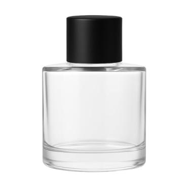 Imagem de Kit Frascos Difusor Aromas 50ml c/Tampa Rosca 28 + Varetas | Vidro 7x4,5cm(20,Preto)