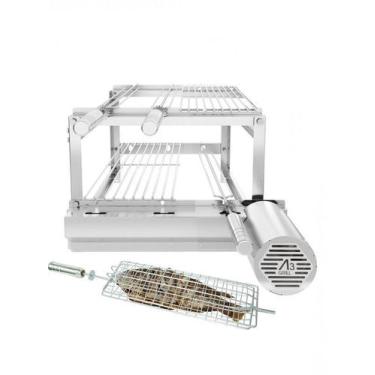 Imagem de A3 Grill Tradicional - Motor Giratório para 3 Espetos + 2 Grelhas Auxi
