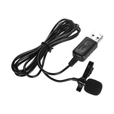 Imagem de Microfone Condensador de Clip no Lapelo com Plug USB para Computador PC Notebook Alta S...