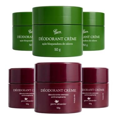 Imagem de Kit 3 Desodorante Creme Pierre Alexander+3 Bloqueador Odores
