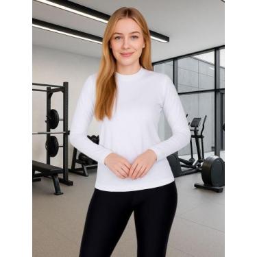 Imagem de Blusa Fitness Térmica Segunda Pele Camisa Proteção Solar UV 50+ Academ