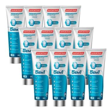 Imagem de Kit 12 Pasta de Dente Gel 90g Regenerador Sensitive Cárie Sensíveis Cr