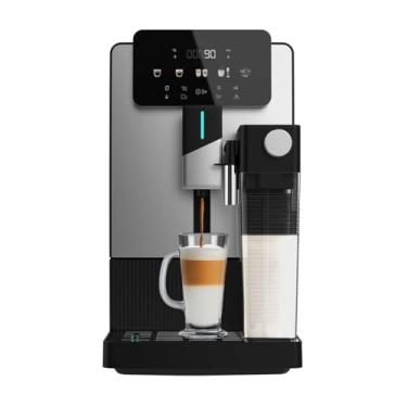 Imagem de Máquina de Café Superautomática Compacta com Latte Art, 19 Bar, Vaporizador e Limpeza Automática, Moedor Cônico, 1,1 L de Água (Com recipiente para leite)
