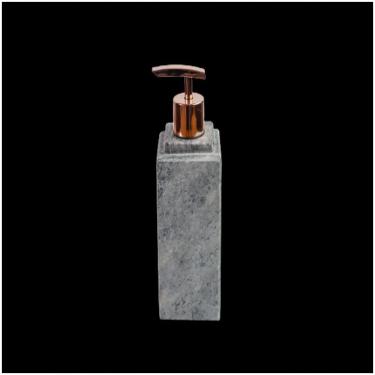 Imagem de Porta Sabonete Líquido Dispenser Em Pedra Sabão Rosê 22X7Cm