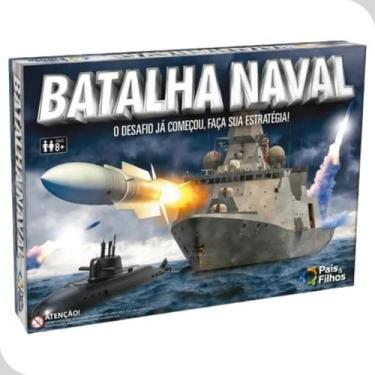 Imagem de Jogo Tabuleiro Batalha Naval - Pais & Filhos - Brinquedo Infantil