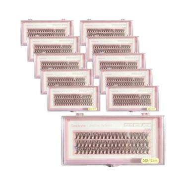 Imagem de Cílios Postiços Naturais 20D 0.07mm Faux Mink Curvatura C 8-14mm Mix 6