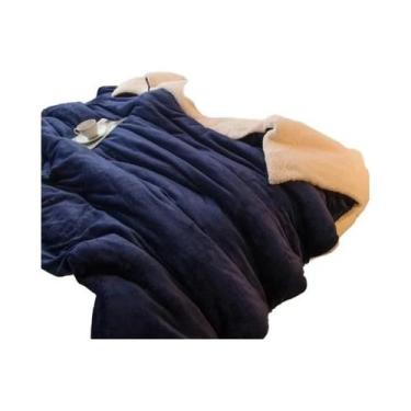 Imagem de Cobertor De Lã Dupla Face Tamanho Queen, Quente Para O Inverno, Colcha