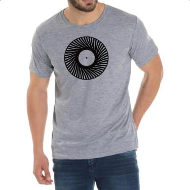 Imagem de Camiseta Cinza Disco Vinil Hipnose - Alearts, G