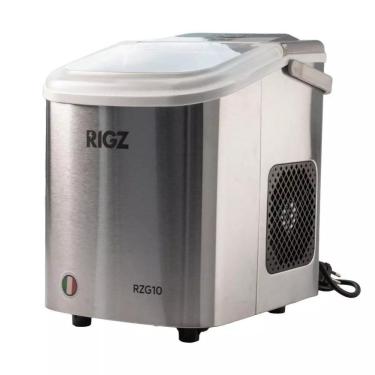 Imagem de Máquina de Gelo Portátil 100W RIGZ 12kg/dia – 127V/220V - Compacta, Rápida e Eficiente