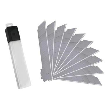 Imagem de Kit Lâminas Profissional Para Estilete 18Mm Com 10 Peças - Rio Tijucas