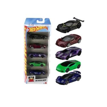 Imagem de Hot Wheels Motor Show 2025 Edi Limitada Kit C/ 5carros JBJ89 Cor:Color