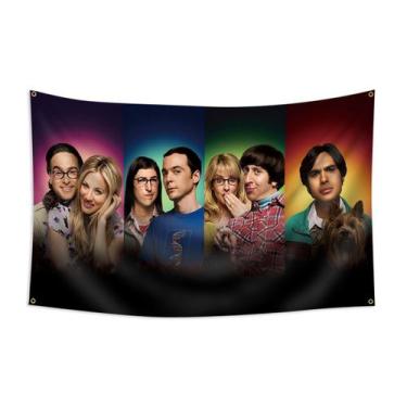 Imagem de Tapeçaria para pendurar na parede Big Bang Theory Characters 100x150cm