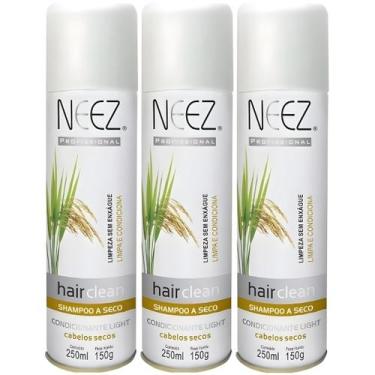 Imagem de Kit 3 Shampoo A Seco Para Cabelos Secos Neez Profissional Hidratante L