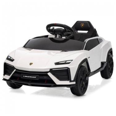 Imagem de Carro, Carrinho Elétrico 1 Assento, 12V, com Controle Remoto, Vel 3 km por hora, Idade 3, KIDZONE, Branco