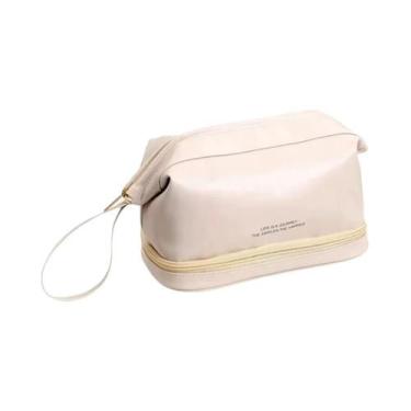 Imagem de Bolsa De Maquiagem De Grande Capacidade Em PU, Necessaire De Viagem, B