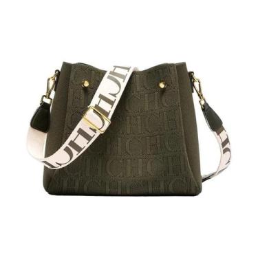 Imagem de Bolsa Transversal Casual Feminina Com Design De Cordão E Letras Elegan