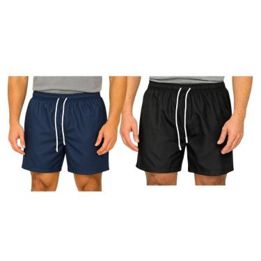 Imagem de Kit 2 Bermudas Tactel Masculina FMF Esportiva Academia Praia Casual-Feminino