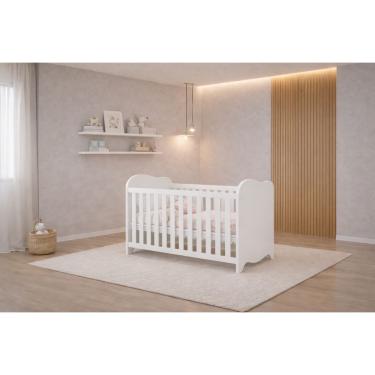 Imagem de Berço com colchão que vira Cama Ninho- MobiBaby