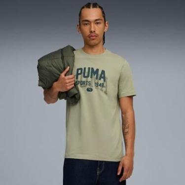 Imagem de Camiseta Puma Graphic Varsity Masculina-Masculino