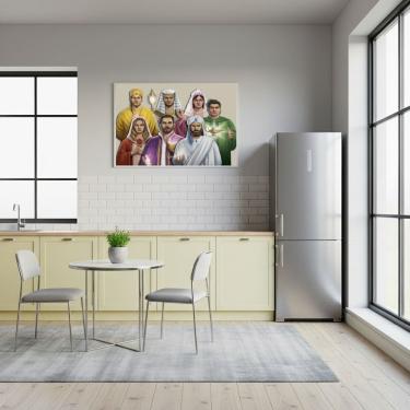 Imagem de Quadro Decorativo Grande Fraternidade Branca - 50x70cm