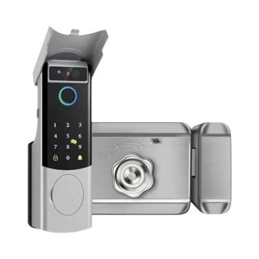 Imagem de Fechadura Inteligente À Prova d'Água Com Reconhecimento Facial, Wi-Fi 