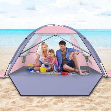 Imagem de Tienda de Playa Happy Travel Refugio Solar UPF 50+ para 3-8 Personas