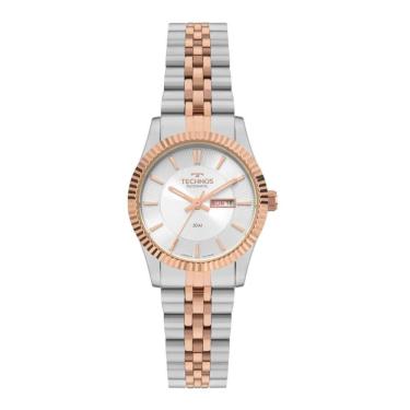 Imagem de Relógio Technos Feminino Ref: 6t51ad/1k Automático Bicolor