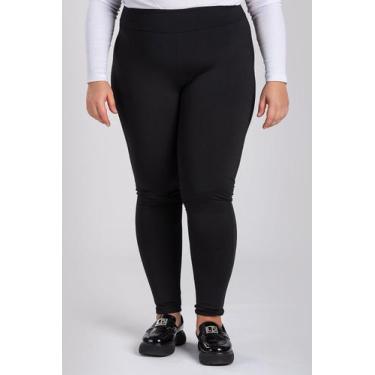Imagem de Calça Legging Feminina Plus Size Peluciada - Serena, Preto, G9