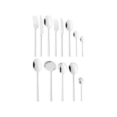 Imagem de Faqueiro 101 Peças Firenze Com Caixa Litografada Inox Wolff, Inox, 101