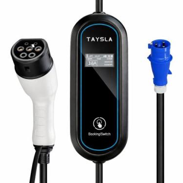 Imagem de Carregador Portátil Carro Elétrico Taysla 7kw Cabo De 5m 32A
