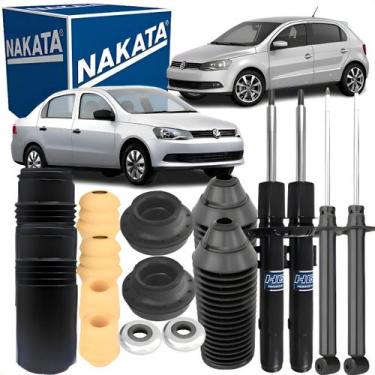 Imagem de 4 amortecedores kit completo gol voyage g5 g6 g7 2008 2009 2010 2011 2