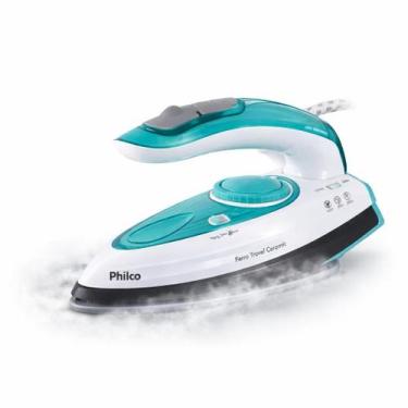 Imagem de Ferro de Passar a Vapor Philco Travel Ceramic Bivolt -, Preto, Bivolt